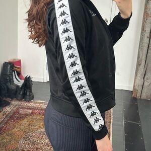 Kappa Women's Classic Black Zip Up Sweater